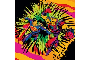 Falinapt&aacute;r Superman 30x30cm REALSYSTEM 6096 tűz&ouml;tt, 7 lap, 16 lap