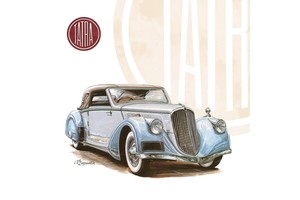 Falinaptár Classic Cars 30x30cm REALSYSTEM 6097 képes, tűzött,