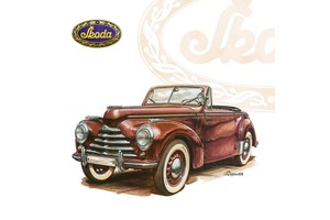 Falinaptár Classic Cars 30x30cm REALSYSTEM 6097 képes, tűzött,