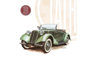 Falinaptár Classic Cars 30x30cm REALSYSTEM 6097 képes, tűzött,