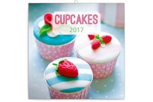 Falinaptár Cupcakes 30x30cm REALSYSTEM 6097 képes, tűzött, 7 lapos