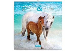 Falinaptár Horses & the Sea 30x30cm, REALSYSTEM 6097képes, tűzött