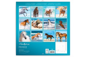 Falinaptár Horses & the Sea 30x30cm, REALSYSTEM 6097képes, tűzött