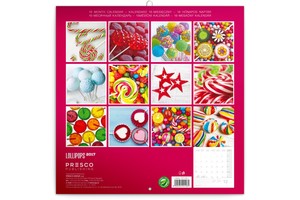 Falinaptár Lollipops 30x30cm REALSYSTEM 6097 képes, tűzött, 7 lapos