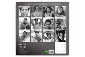 Falinaptár Men 30x30/30x60cm REALSYSTEM 6097 képes, tűzött, 7 lapos