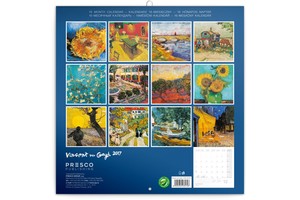 Falinaptár Vincent van Gogh 30x30/30x60cm REALSYSTEM 6097-VG képes