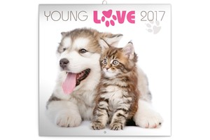 Falinaptár Young Love-Kittens & Puppies 30x30cm REALSYSTEM 6097-YL