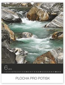 Falinaptár 30x34cm Aqua REALSYSTEM 6087 álló 8 lap