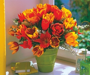Falinaptár 30x34cm Flowers REALSYSTEM 6087 álló 8 lap