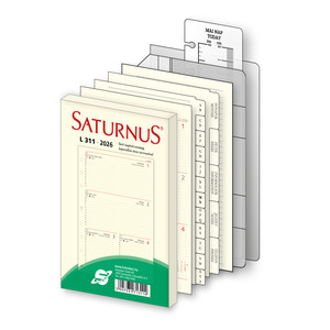Kalendárium SATURNUS L221, chamois lapos, kék műbőr