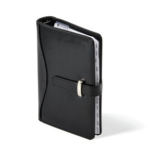 Kalendárium SATURNUS S437, fehér lap, fekete műbőr