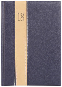 Agenda B5 heti, TopTimer F011, Fashion, műbőr, kék-bézs-kék.