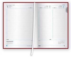 Agenda B5 heti, TopTimer F011, Fashion, műbőr, antracit-barna-bézs