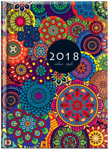 Agenda A5 napi, TopTimer J021, Joy, fényes fóliás papír, Barcelona