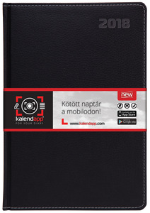 Agenda B5 heti, TopTimer Q011K Kalendapp, fehér tömbös, Elekt fekete.