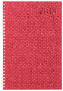 Agenda B5 heti, TopTimer U011, Unique, matt, papírborító, bordó