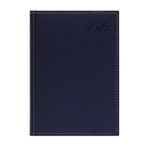 Agenda B5, heti, TOPTIMER B011 Business, chamois belív, kék, 2026