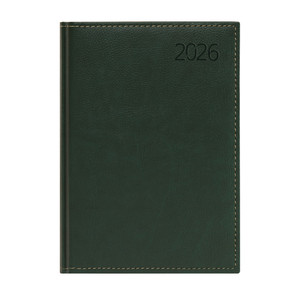 Agenda B5, heti, TOPTIMER B011 Business, chamois belív, zöld, 2026