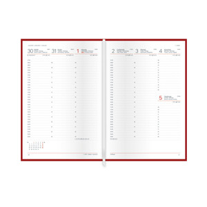 Agenda B5, heti, TOPTIMER I011 Economic, fehér papír, zöld