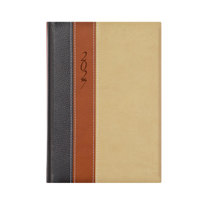 Agenda B5, heti, TOPTIMER F011 Fashion, antracit-barna-b&eacute;zs 2027.