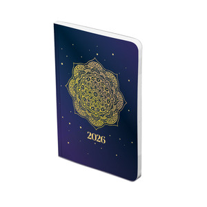 Agenda B6, heti, TOPTIMER F012 Flexi, fehér belív, mandalás