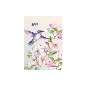 Agenda B6, heti, TOPTIMER F012 Flexi, fehér belív, kolibri