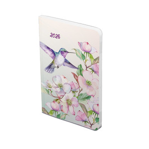 Agenda B6, heti, TOPTIMER F012 Flexi, fehér belív, kolibri