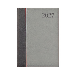 Agenda B5, heti, TOPTIMER G011 Groovy, antracit-piros-sz&uuml;rke 2027.