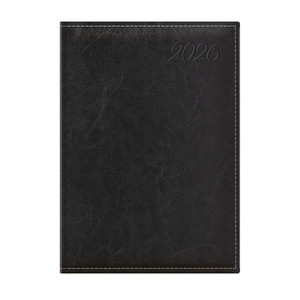 Agenda B5, heti, TOPTIMER I011 Image, chamois belív, fekete