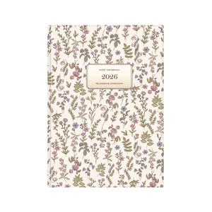 Agenda B5, heti, TOPTIMER J011 Joy, fehér belív, virág