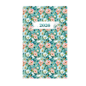 Agenda A5, heti, TOPTIMER J018 Joy, keskenyítet, fehér belív, akvarell
