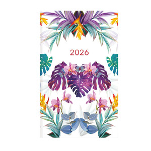 Agenda A5, heti, TOPTIMER J018 Joy, keskenyített, fehér belív, pálma