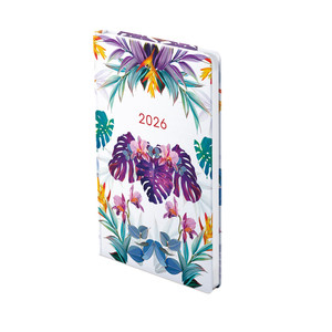 Agenda A5, heti, TOPTIMER J018 Joy, keskenyített, fehér belív, pálma