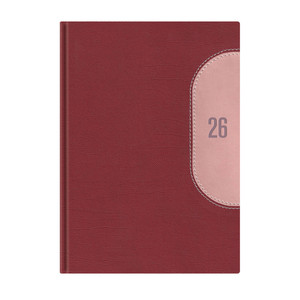 Agenda B5, heti, TOPTIMER K011 Kredo, fehér belív, bordó-barack