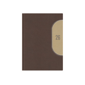 Agenda B6, heti, TOPTIMER K012 Kredo, fehér belív, barna-bézs
