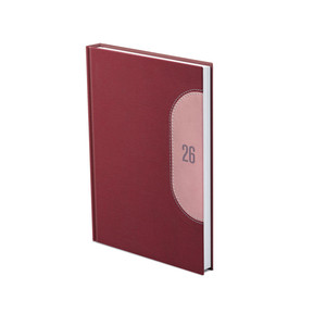 Agenda B6, heti, TOPTIMER K012 Kredo, fehér belív, bordó-barack