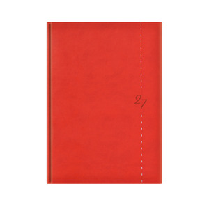 Agenda B5, heti, TOPTIMER L011 Linea, feh&eacute;r bel&iacute;v, piros 2027.