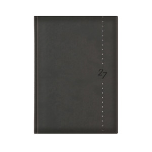Agenda B5, heti, TOPTIMER L011 Linea, feh&eacute;r bel&iacute;v, s&ouml;t&eacute;tsz&uuml;rke 2027.