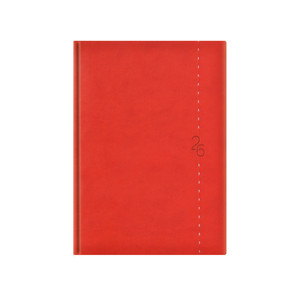 Agenda A5, heti, TOPTIMER L015 Linea, fehér belív, piros