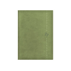 Agenda A5, heti, TOPTIMER L015 Linea, feh&eacute;r bel&iacute;v, z&ouml;ld 2027.