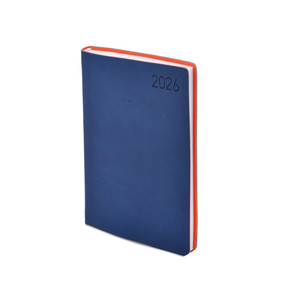 Agenda B6, heti, TOPTIMER M012 Madeira, fehér belív, kék-narancs
