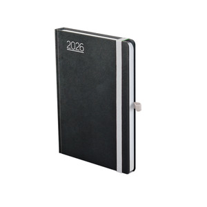Agenda B6, heti, TOPTIMER N012 Nero, fehér belív, fekete-szürke
