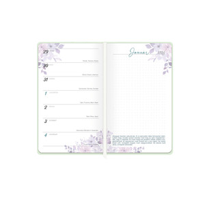 Agenda A5, heti, TOPTIMER N018 Csak nőknek, tervező, orchidea