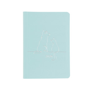 Agenda A5, heti, TOPTIMER P015 Pastel, fehér belív, kék