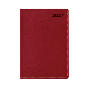 Agenda B5, heti, TOPTIMER Q011 Queen, feh&eacute;r bel&iacute;v, bord&oacute; 2027.