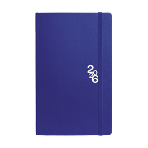 Agenda A5, heti, TOPTIMER R018 Rainbow, keskeny, fehér belív, sötétkék