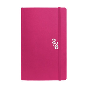 Agenda A5, heti, TOPTIMER R018 Rainbow, keskeny, fehér belív, rózsaszín