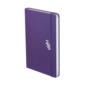 Agenda A5, heti, TOPTIMER R018 Rainbow, keskeny, fehér belív, lila