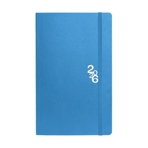 Agenda A5, heti, TOPTIMER R018 Rainbow, keskeny, fehér belív, v.kék