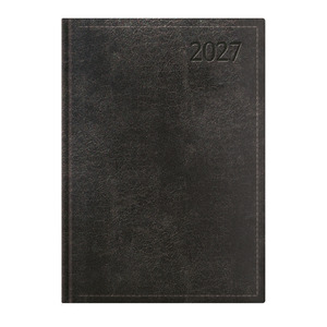 Agenda A4, heti, TOPTIMER T010 Traditional, feh&eacute;r bel&iacute;v, fekete 2027.